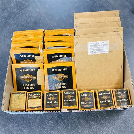 NOS WW2 Army Surplus Harley Davidson Parts Lot