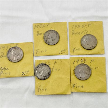 5 - 1932 Washington Quarters