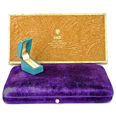 Vintage Jewelry Boxes - Gucci, Albert Pafenbach, HW Beattie & Sons