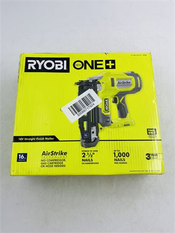 New Ryobi One 18v Straight Finish Nailer