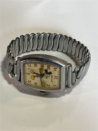 Vintage Mickey Mouse Disney stretch watch