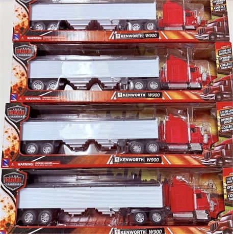 4 Kenworth W900 1:32 Dry Goods Trucks