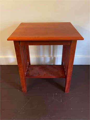 Modern Fruitwood Side Table