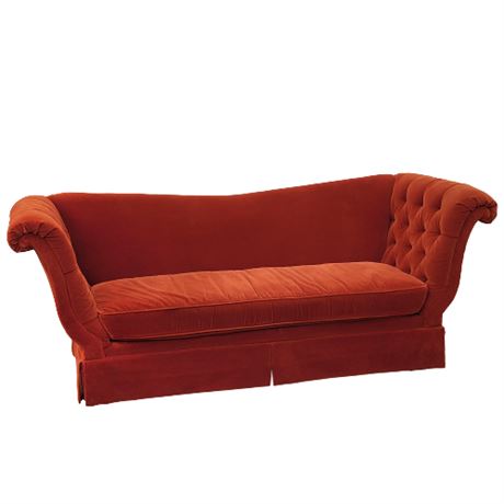 Century Furniture Custom Oversized Tufted Velvet Sofa