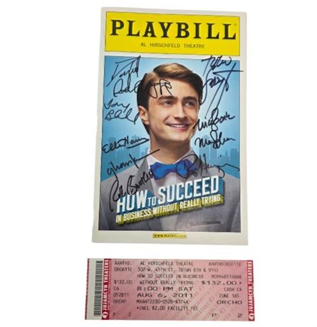 Daniel Radcliffe & Cast Autograph Broadway Playbill
