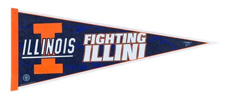 30” Wool Fighting Illini Wincraft Illinois Sports Pennant