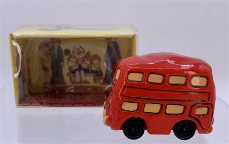 1976 Wallace Berrie & Co. Double Decker Funkymobiles Toy Car
