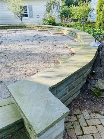 100 Linear Feet Sandstone Wall Caps - 14” by 4’ Sections
