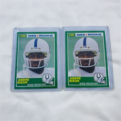2 Andre Rison Rookie Cards