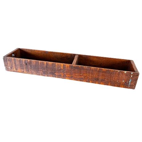 Antique Wooden Hand Made Tool Tray