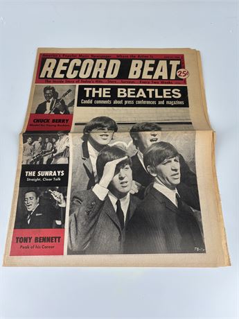 The Beatles Record Beat Newspaper
