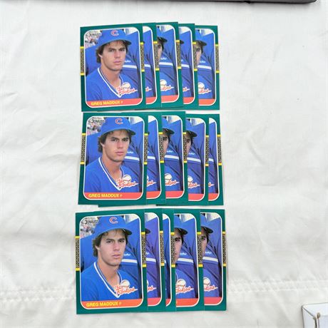 15x 1987 Donruss Greg Maddux #52
