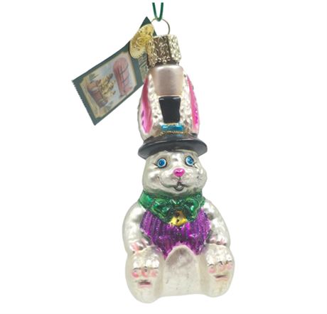 Glass Bunny Ornament, Old World Christmas