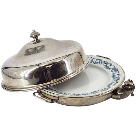 Vintage Manning Bowman Covered Warming Dish