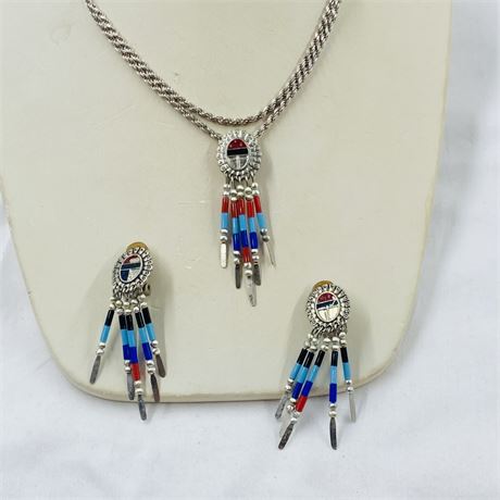 Navajo Necklace + Earring Set