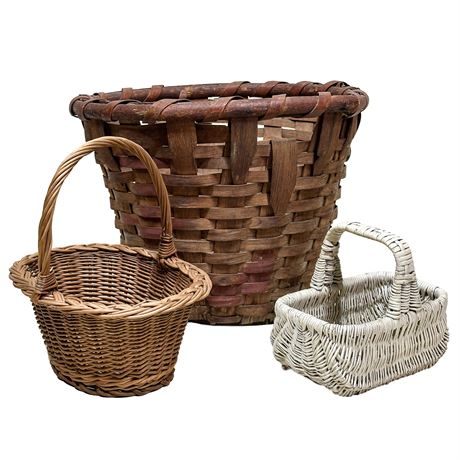 Lot of Three Baskets