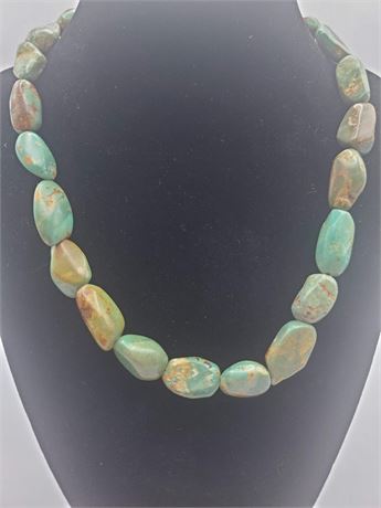 Jay King Mind Finds Genuine Turquoise Sterling Necklace 43 Grams
