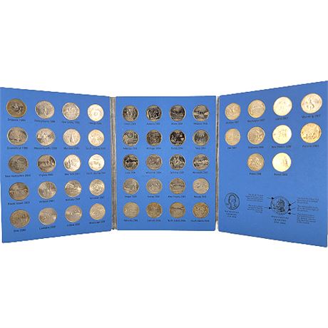 Complete Whitman Statehood Quarters Coin Folder
