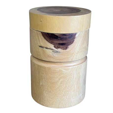 Turned Maple 2 Piece Container