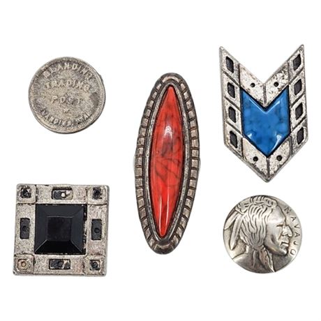 Vintage Southwestern Style Button Covers