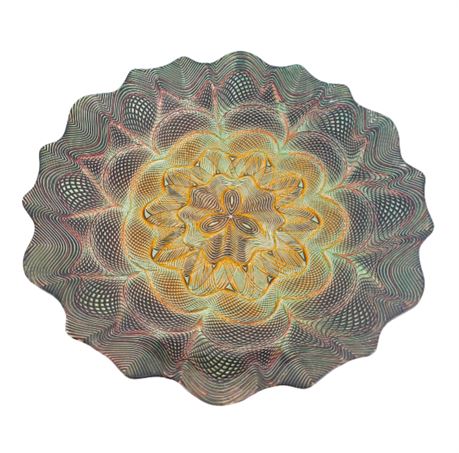 15" Art Glass Decorative Platter