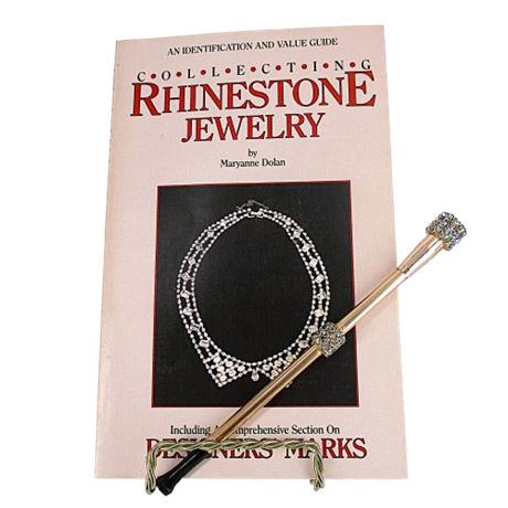 Vintage Rhinestone CIGARETTE HOLDER and COLLECTOR'S GUIDE that Features It!