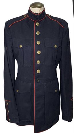 1950 United States Military USMC Wool Dress Blues Suit