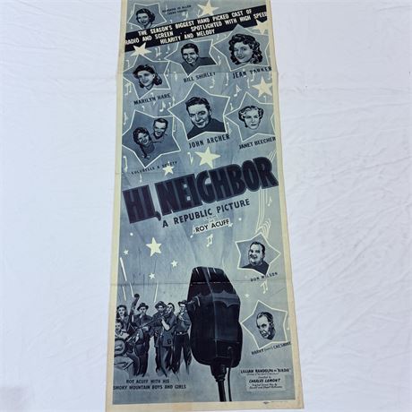 Hi, Neighbor Original 14x36” Movie Poster