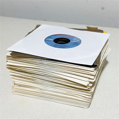 Lot of Approx 50 Vintage 45 Singles