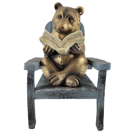 Reading Bear Garden Statue