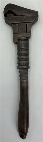Antique 16” Bemis & Call H & Co Adjustable Monkey Pipe Wrench Hand Tool