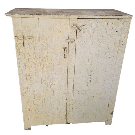 Early American Primitive Country Cupboard