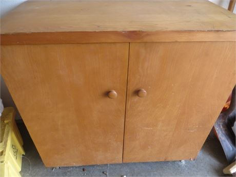 2 Door Wood Cabinet