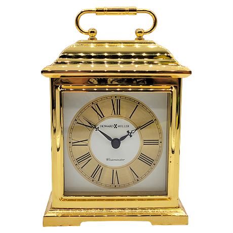 Howard Miller Brass Westminster Chime Mantle Clock