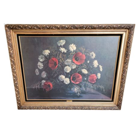 Framed “Gift of Flowers” Print by Hoffman