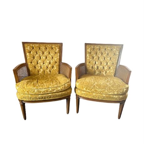 Pair of Hibriten Chair Co Mid-Century Armchairs