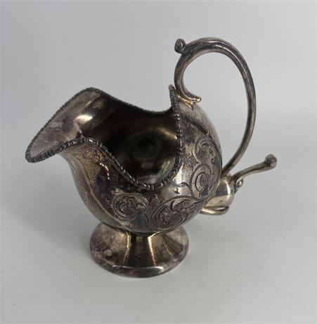 Plated Silver Sugar Bowl With Scoop