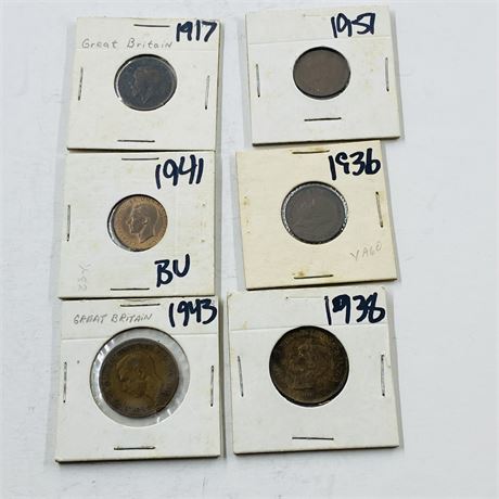 Old Great Britain Coins