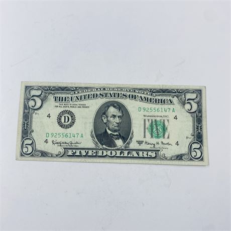AU 1963 $5 Bill