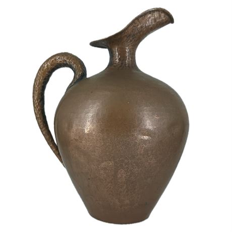 Egidio Casagrande (1911-1962), Exclusive Copper Vase, Pitcher, Jug, MCM, Italy