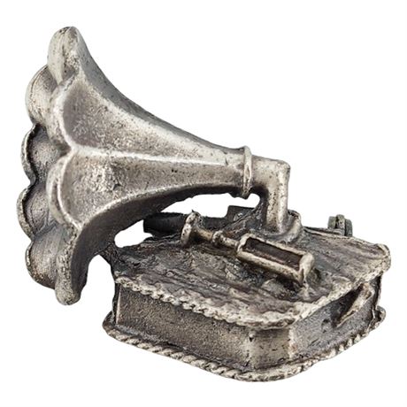 Vintage JASON Dimensional Victrola Brooch