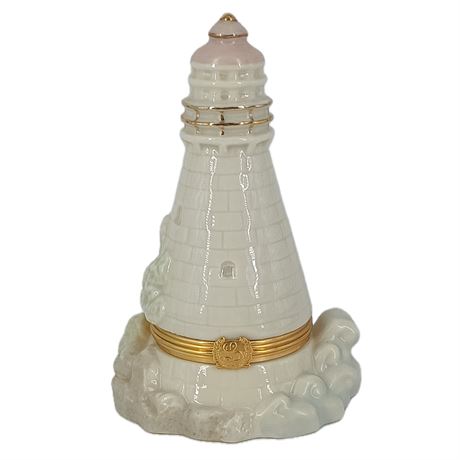 Lenox Porcelain with 24K, The Light in the Harbor Treasure Box with Pendant