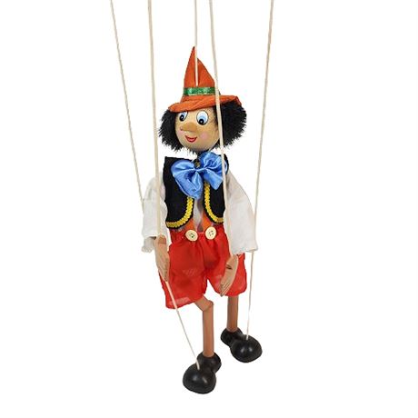 Vintage Wooden Pinocchio Marionette