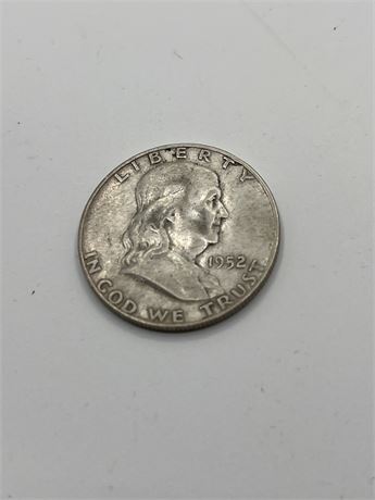 1952 Franklin half dollar