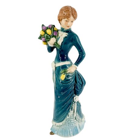 Goebel Porcelain "Garden Fancier" Woman in Blue no. 16-278