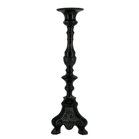 Decorative French Style Cast Iron Candlestick