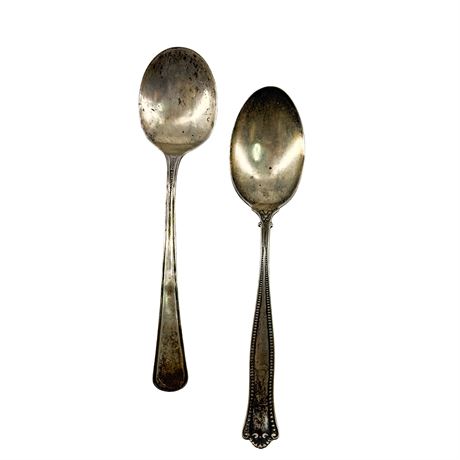 Lot of 2 Sterling Silver Spoons