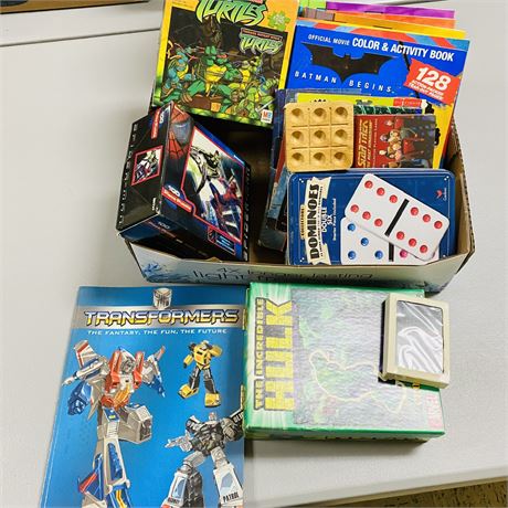 Book + Game Box Lot