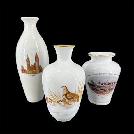 Lot of Hungarian & German Porcelain Vases