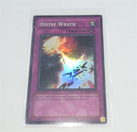 1996 Yu-Gi-Oh! First Edition Hologram Card Divine Wrath